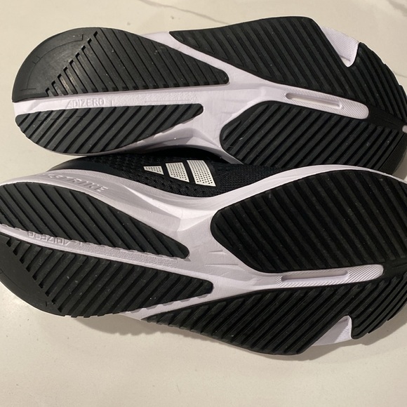 Adidas Adizero Black White Sneaker 7 NWOT - Picture 4 of 6